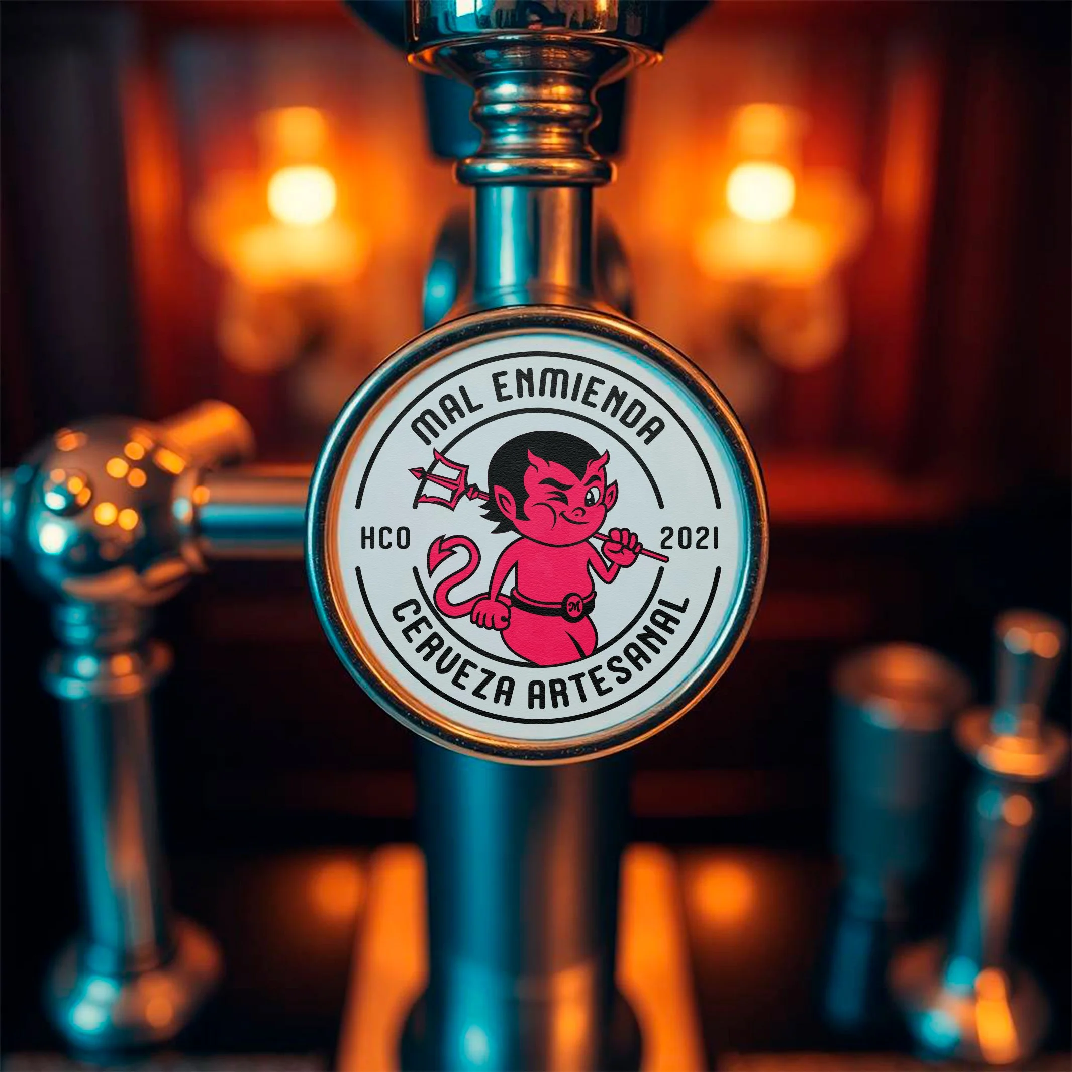 Diseño para dispensadores de cerveza artesanal - para Mal Enmienda
