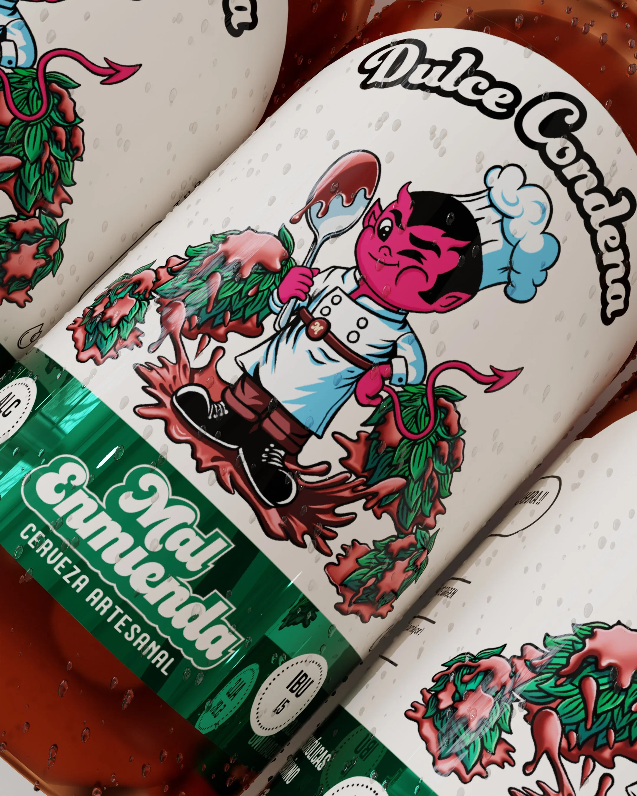 Diseño de etiqueta para cerveza artesanal - Mal Enmienda