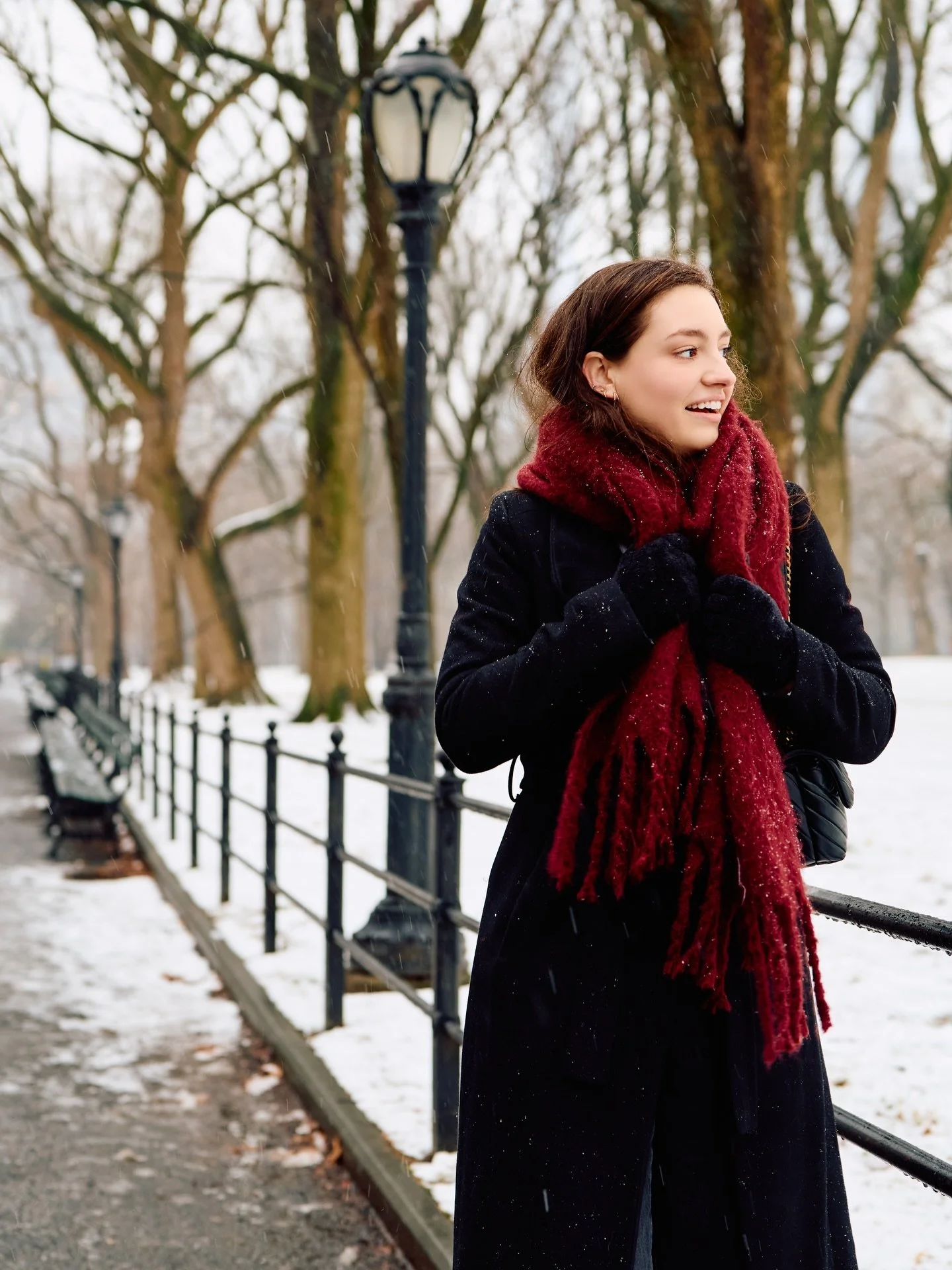 romanticizing the snow in new york city 🤍❄️