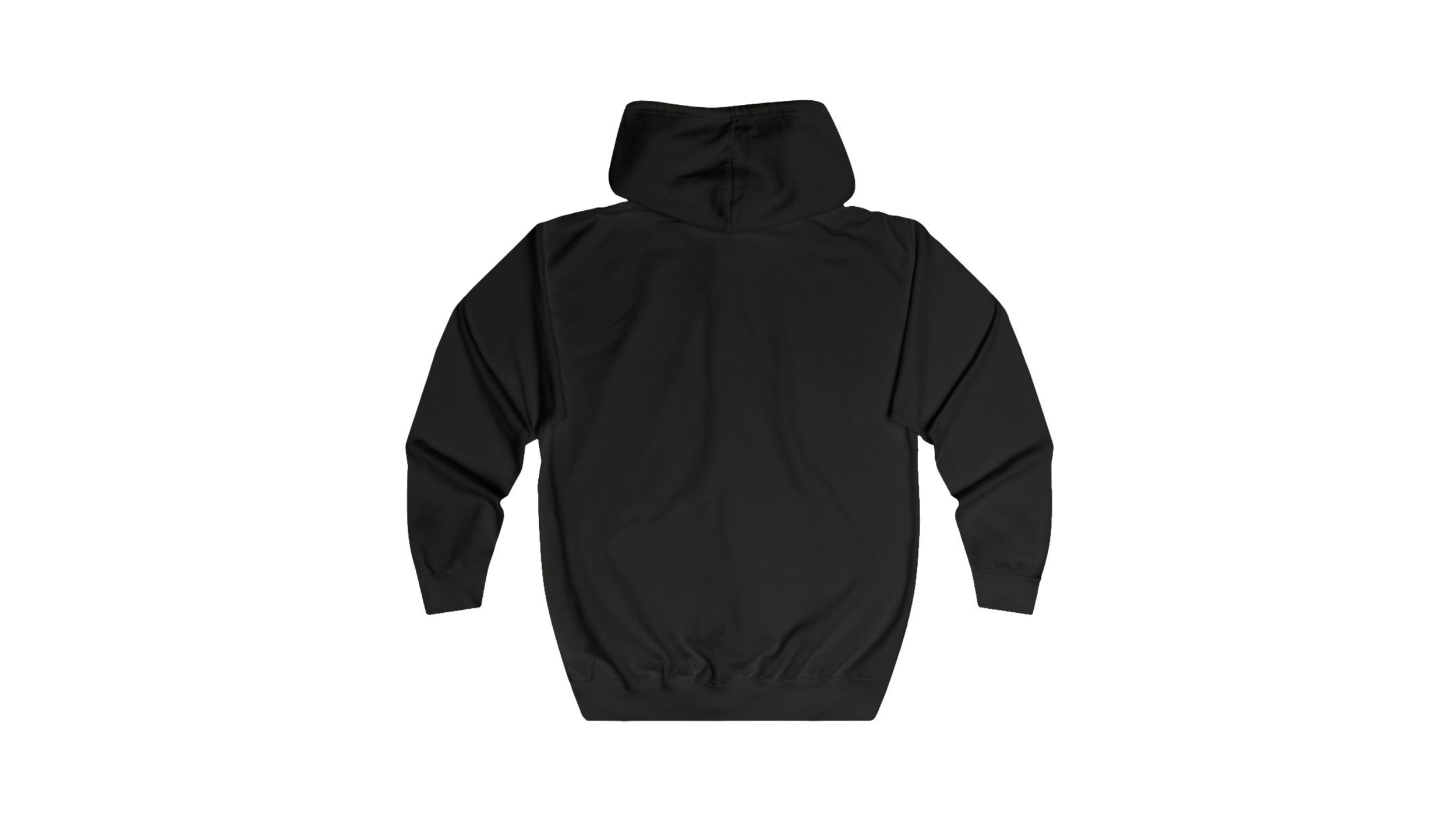 unisex-full-zip-hoodie jet black back 4K.png