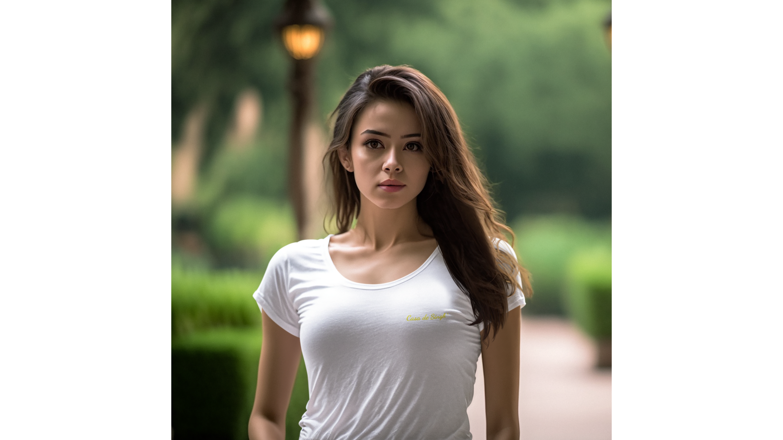 100% Cotton Unisex T-Shirt Jersey Tee White 4K.png