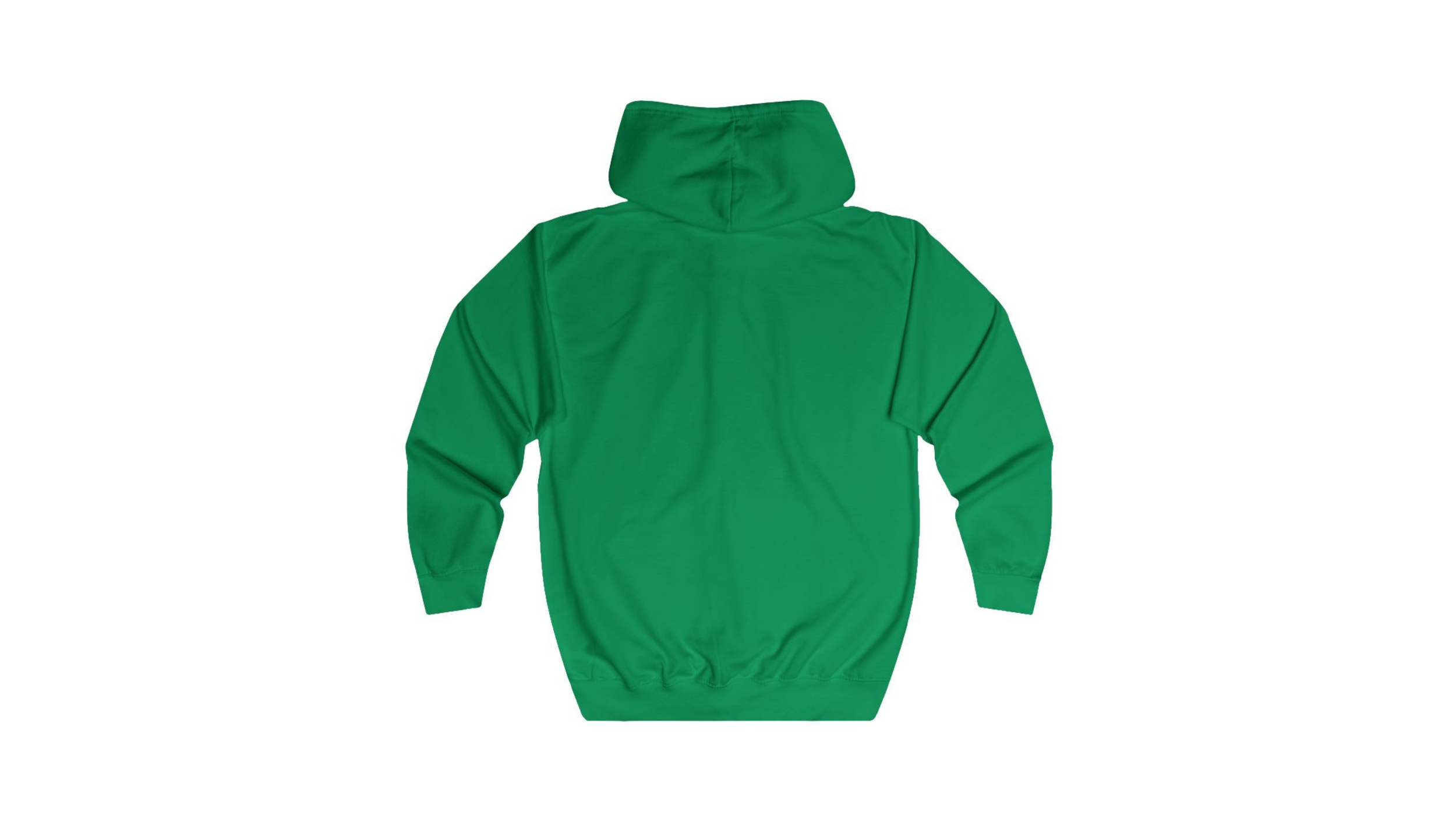 unisex-full-zip-hoodie kelly green back 4K.png