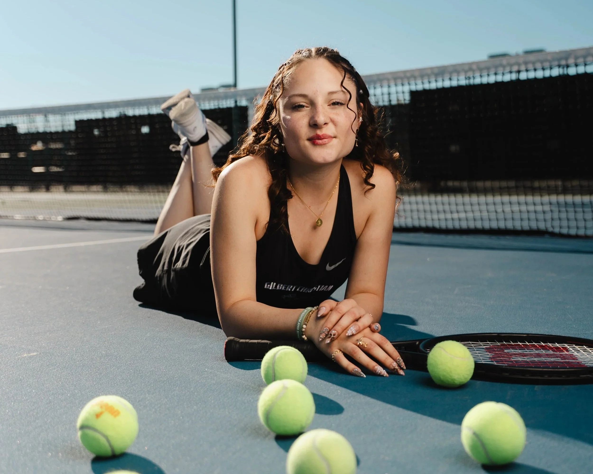 Arizona tennis senior portrait