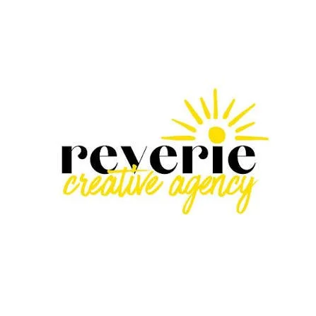 Logo for Peverie Creative Agency with a sun illustration and stylized text.