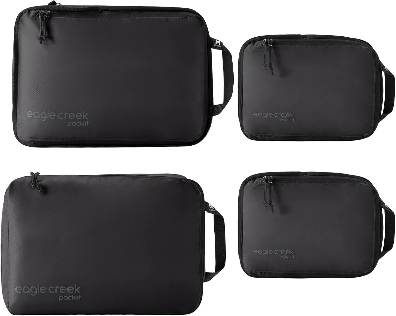 Eagle Creek compression cube set neatly packed