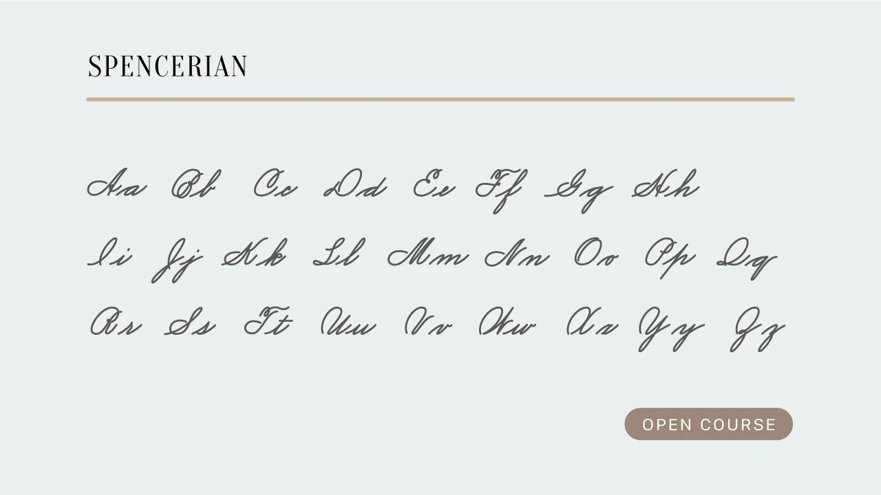 Spatans Cursive Loops & Tails | Free Penmanship Courses