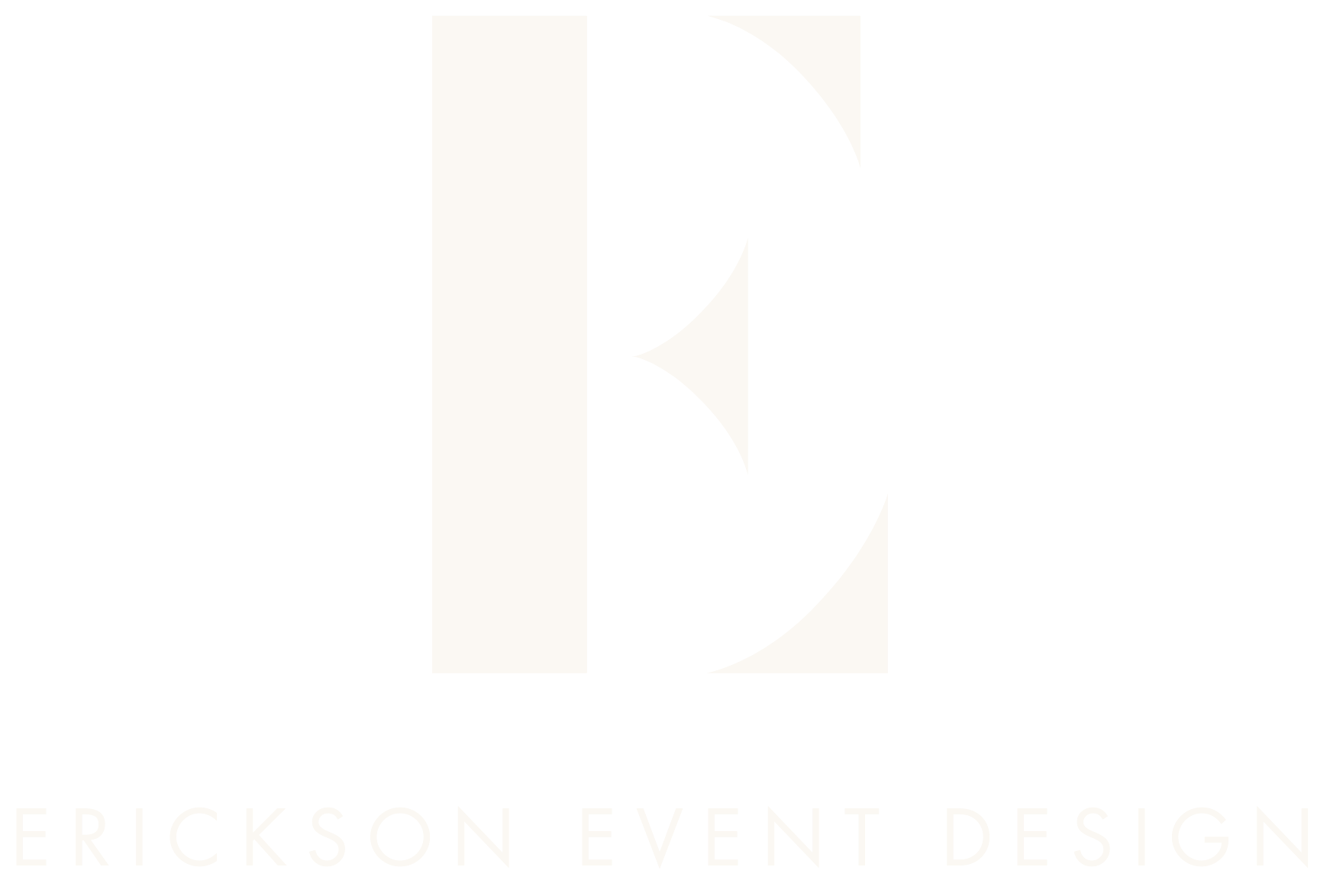 Logo of Erickson Event Design with stylized initials 'E' and 'D' and the company name below.