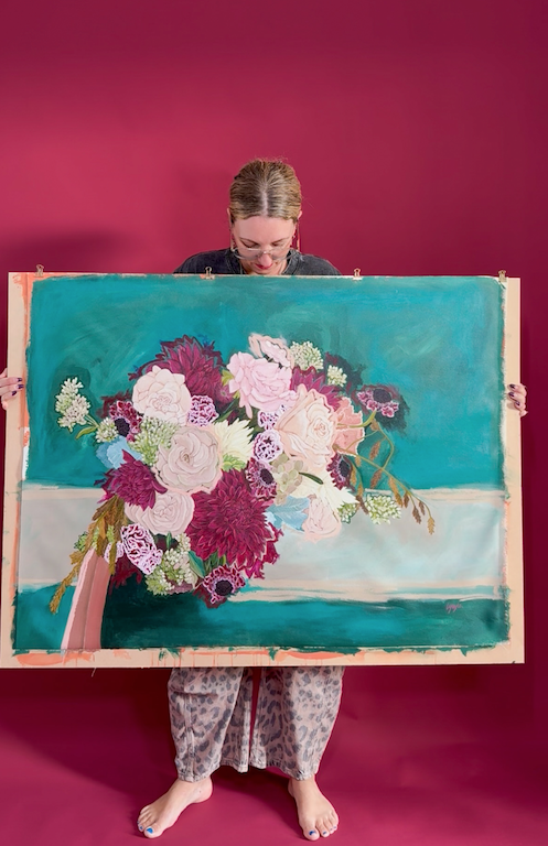 Bouquet Flowers Wedding Painting.png