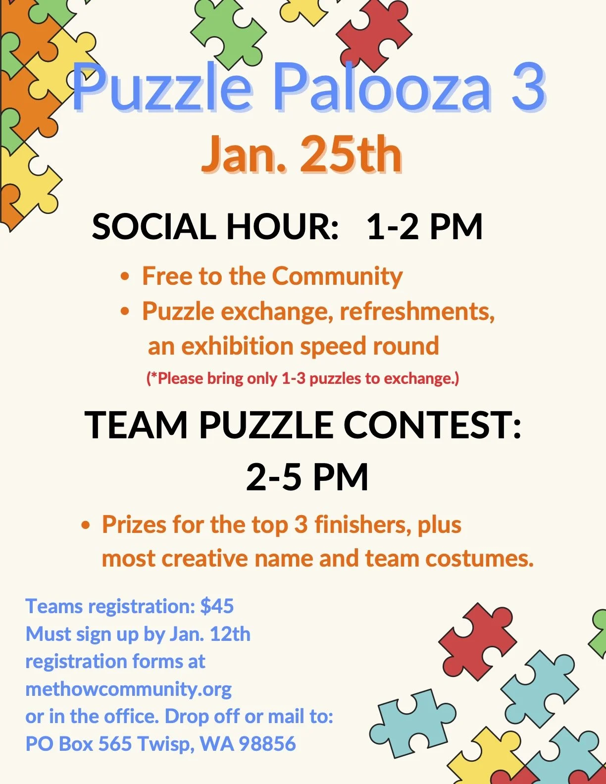 Register Your Team for Puzzle Palooza