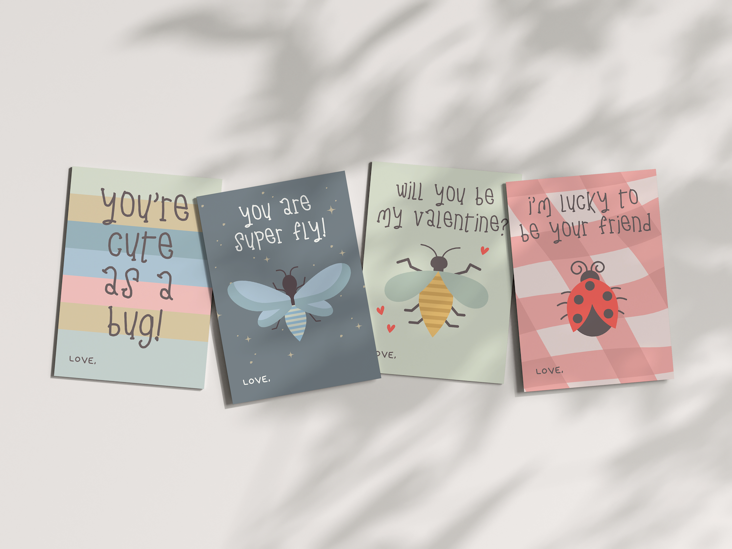 Cute-as-a-Bug Valentines (Digital Download)