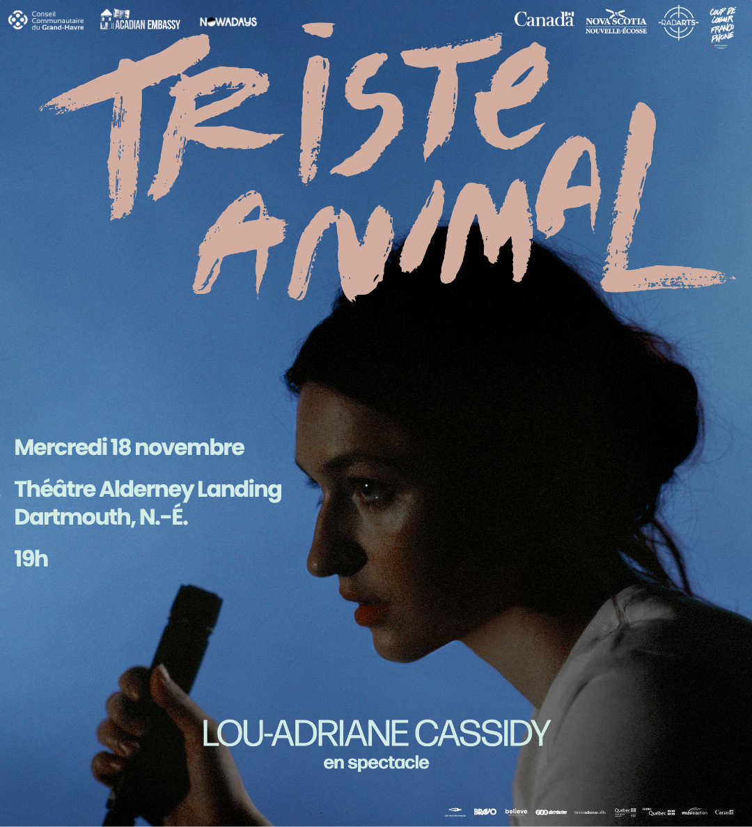 Le CCGH présente Lou-Adriane Cassidy en spectacle à Halifax