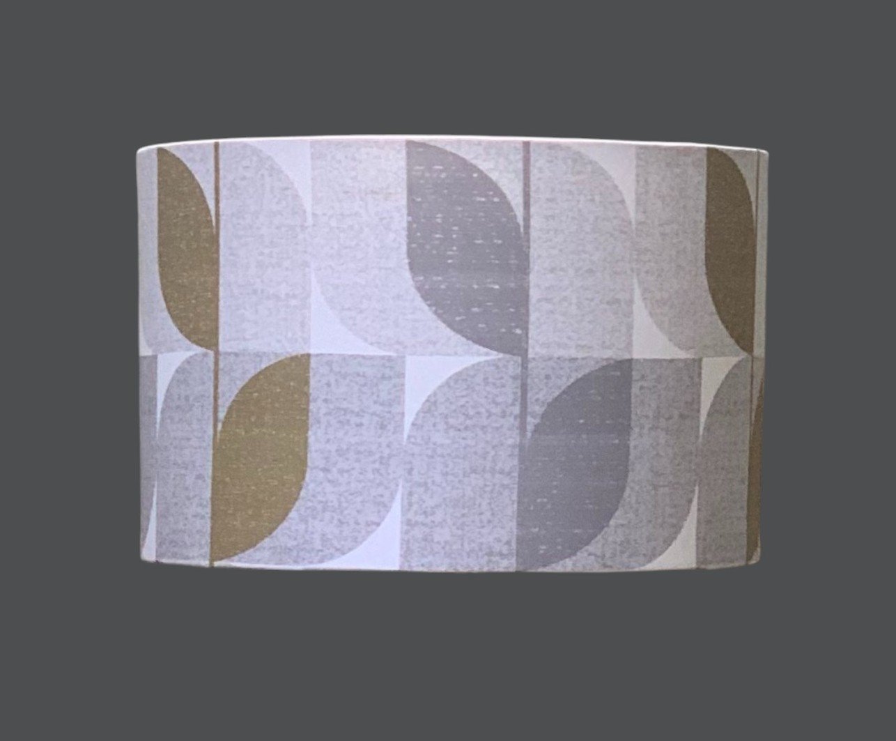 Greys, Khaki Abstract Leaf Lampshade