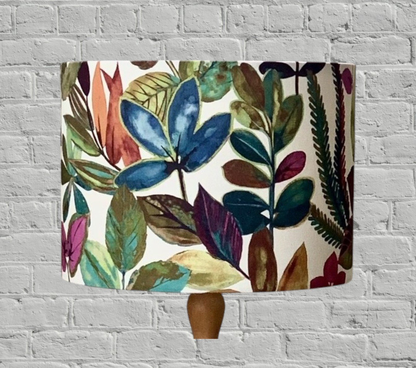 Abstract Floral Multi-Coloured Lampshade