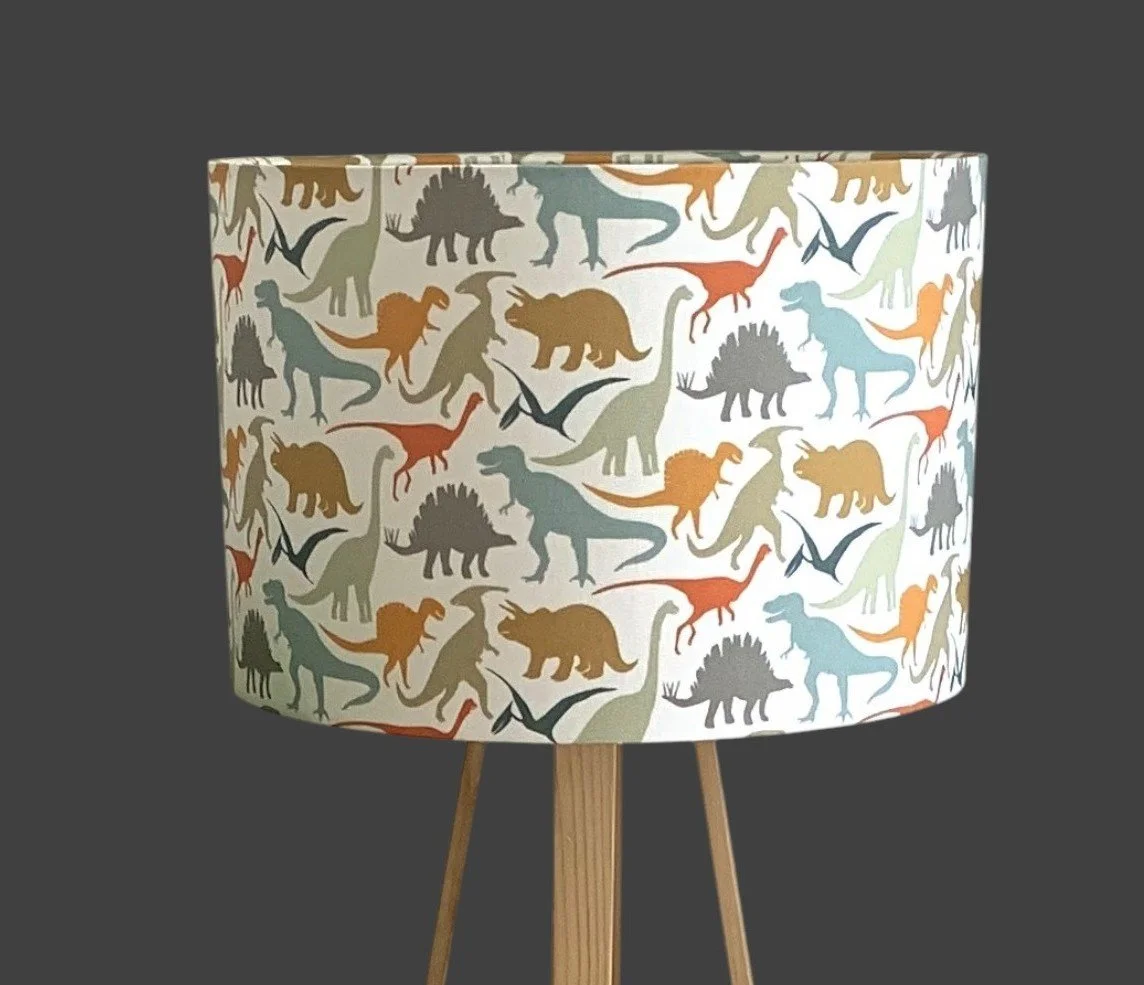 Nursery/Child Lampshade | Dinosaur Lampshade  | Contemporary Nursery Shade | Made in Australia