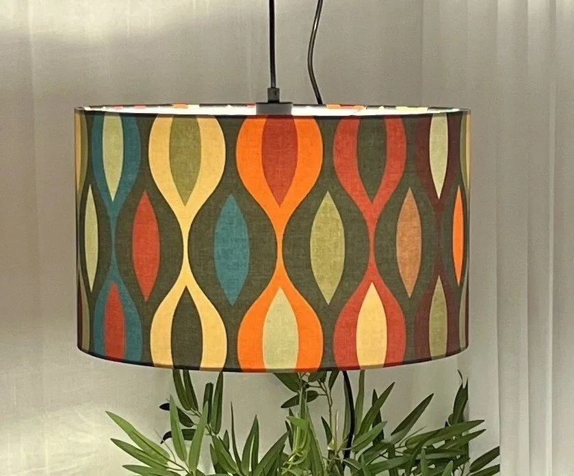 Mid Century Modern Geometric /Moroccan Lampshade