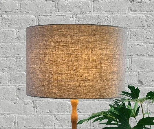 Linen Lampshade - Flax | White Lampshade
