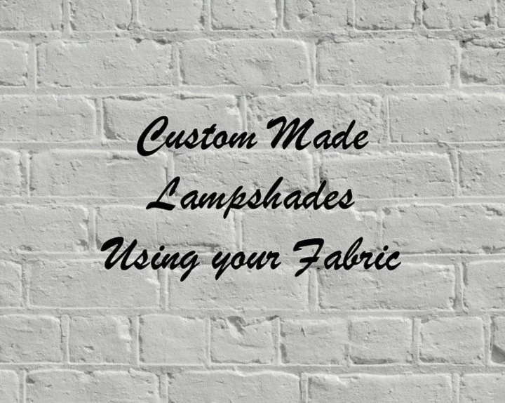 Custom Made to Order Drum Lampshades - Using Your Fabric
