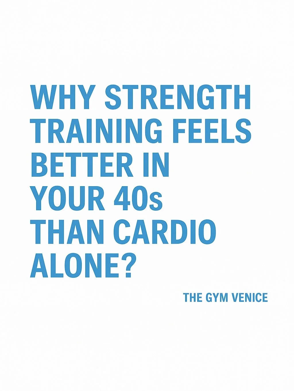 Why Strength Training Feels Better in Your 40s Than Cardio Alone? 

Most people in their 40s don&rsquo;t need more cardio &mdash; they need more strength. Strong muscles support your joints, stabilize your spine, and keep everyday life feeling easier