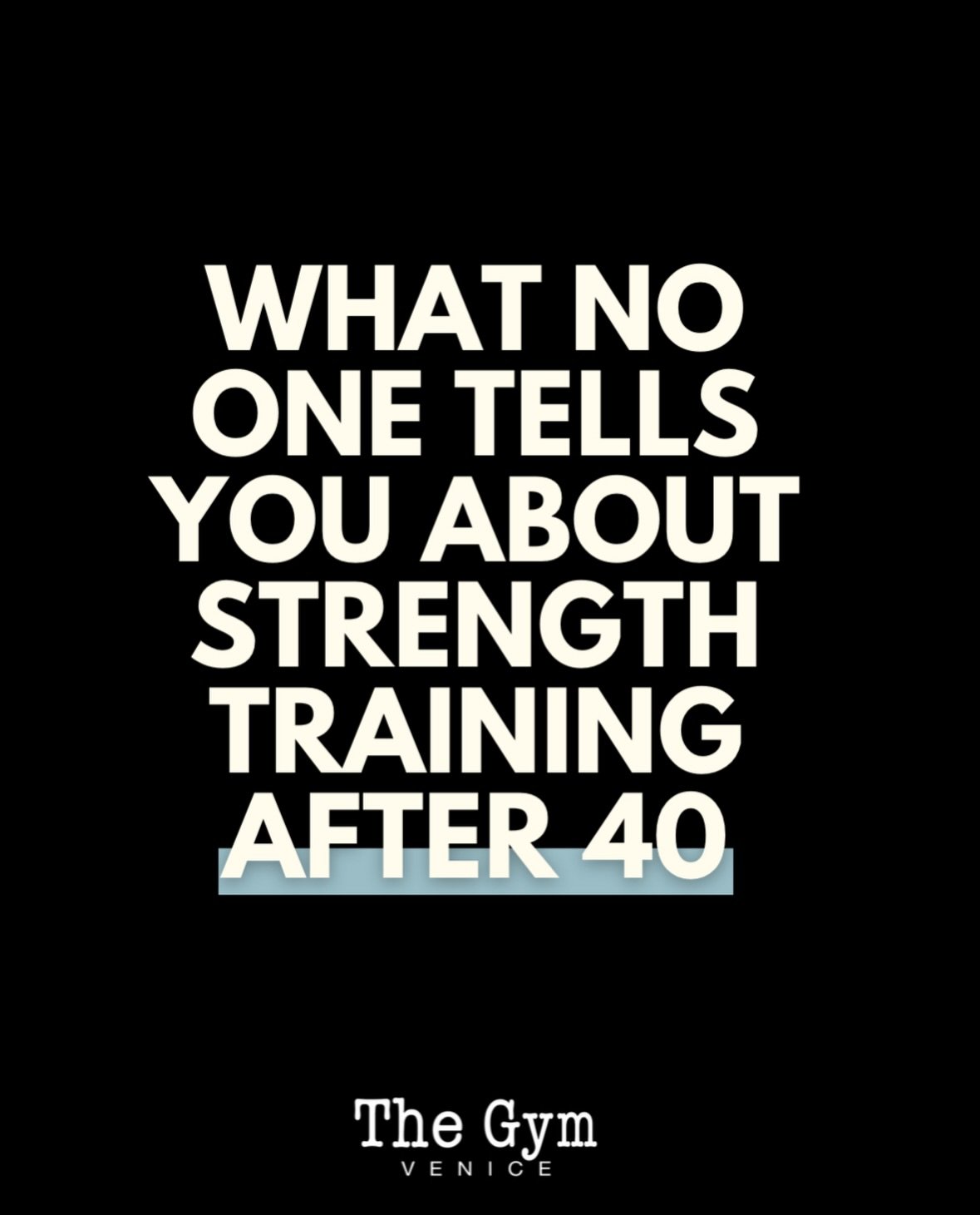 You naturally lose muscle with age&hellip;
unless you strength train consistently.

This isn&rsquo;t about aesthetics &mdash; it&rsquo;s about independence. 💪🏼 

#StrengthTrainingOver40 #FitnessOver40
#StrongAfter40 #Over40Fitness #thegymvenice