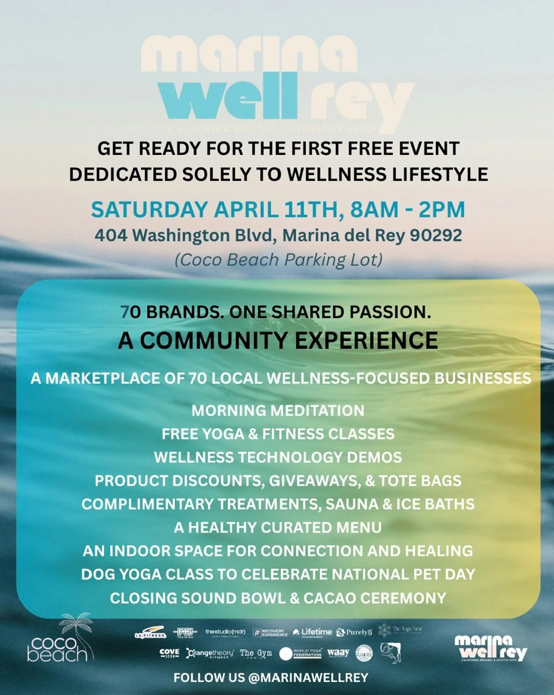 Tomorrow&rsquo;s the big day! ☀️ 

Come celebrate the launch of @marinawellrey with us from 8am - 2pm and get ready for some serious fun 💪

We&rsquo;re hosting an Arm Hang Challenge just for the 40+ crew&hellip; think you&rsquo;ve still got it? 😏

