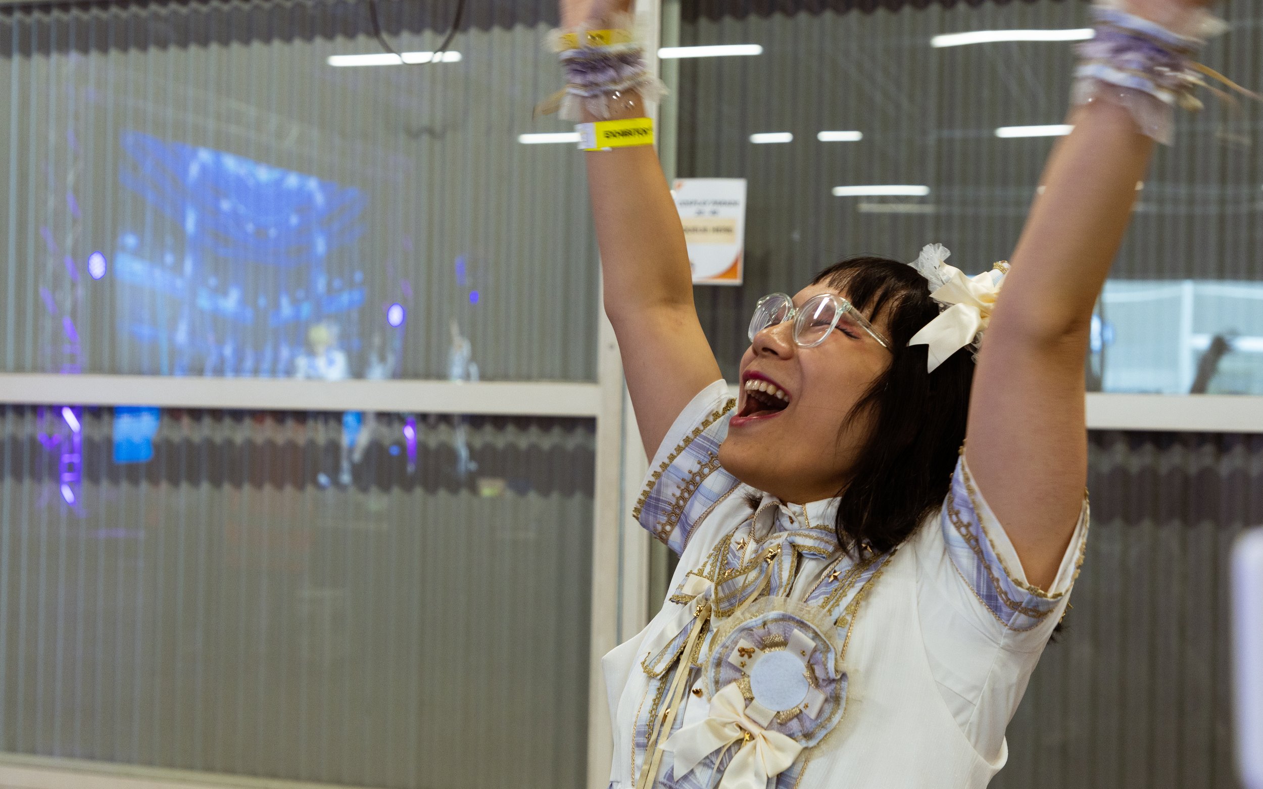 Zhang Xintao, an underground idol who performs under the name Moonblossom Midori.