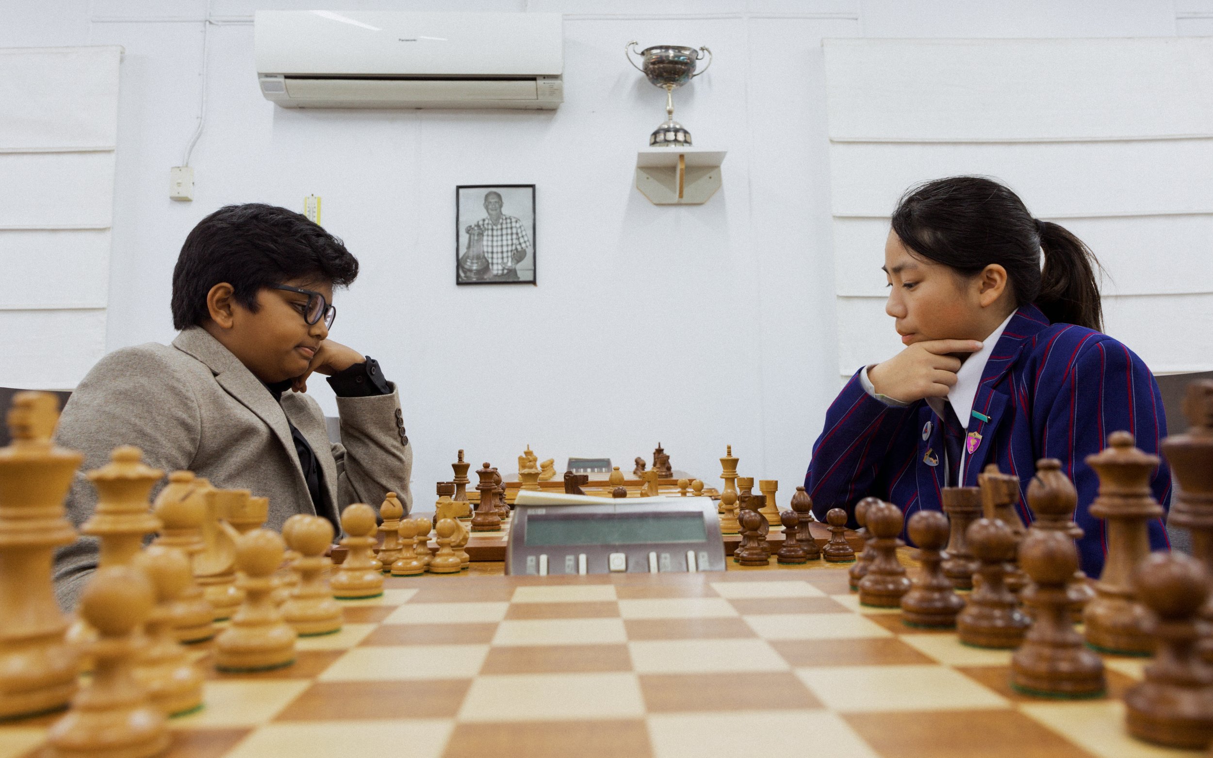 Sai Vivan Karthikeya Somaraju and Luna Lu will compete in the chess World Cup.