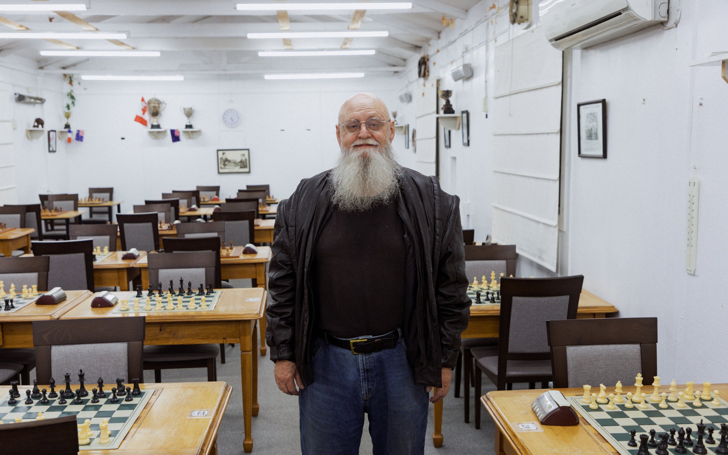 Auckland Chess Centre president Bruce Wheeler.