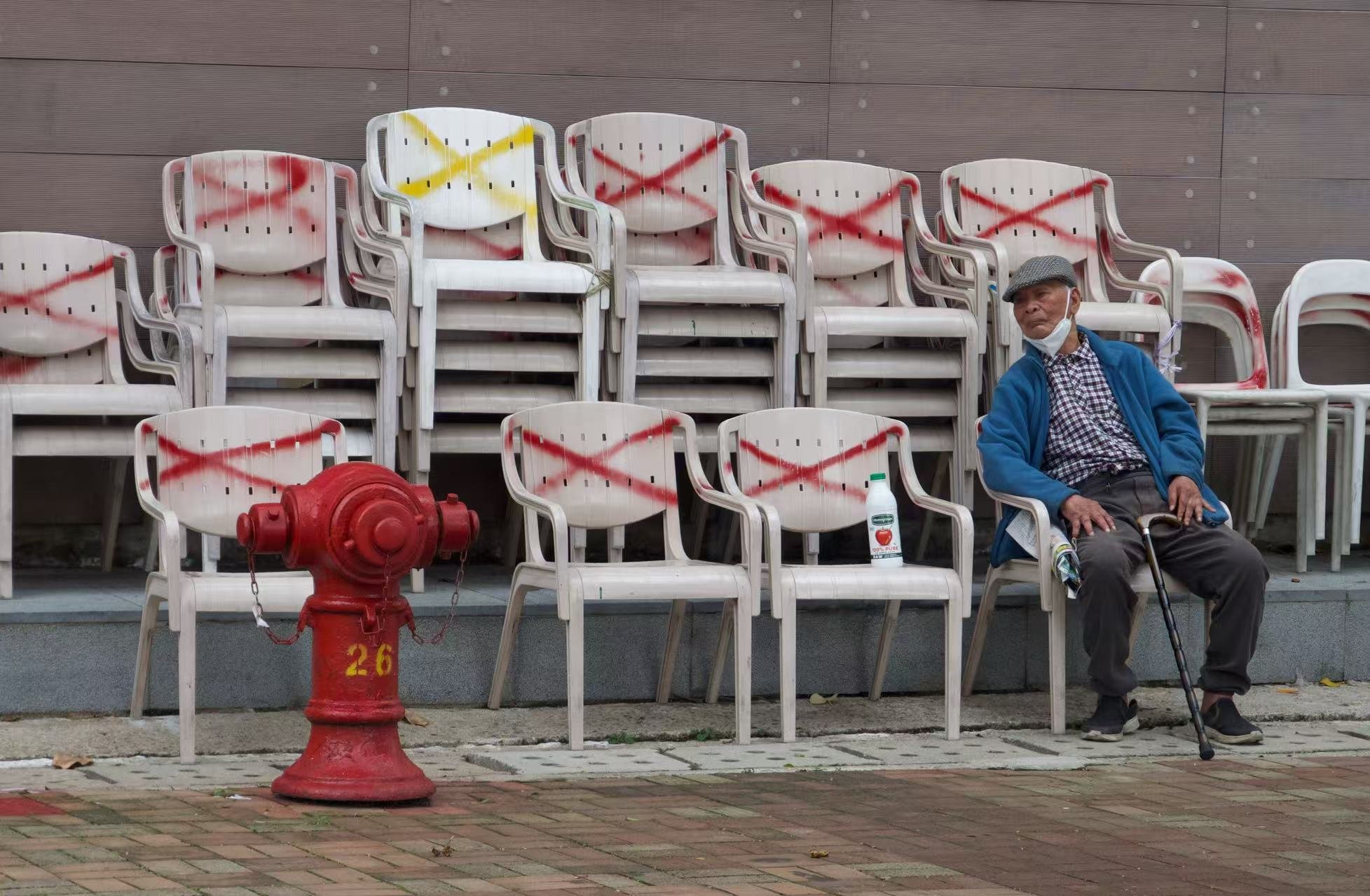 A resident on Peng Chau Island.