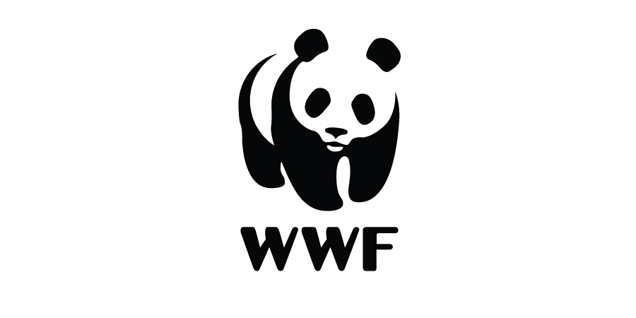 Black and white WWF panda logo with the letters WWF underneath.
