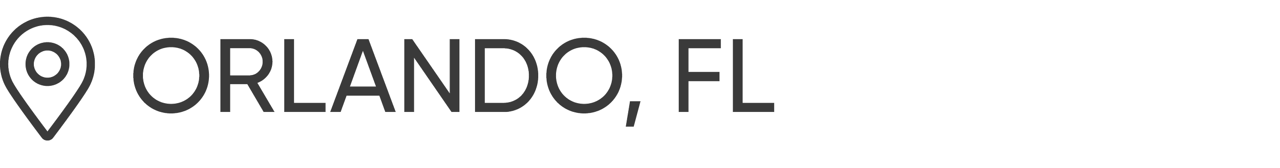 Map pin icon and text indicating Orlando, Florida