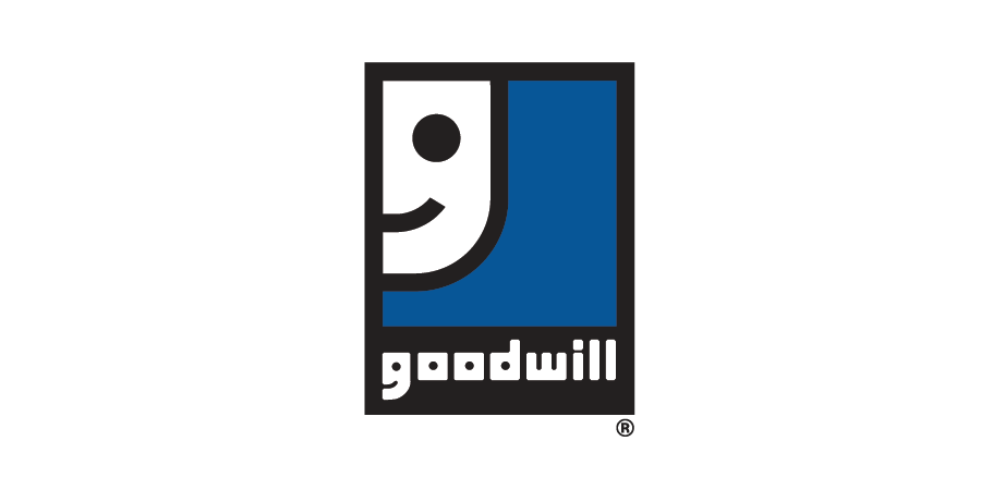 Goodwill logo with a stylized smiling face and the word 'goodwill' underneath.