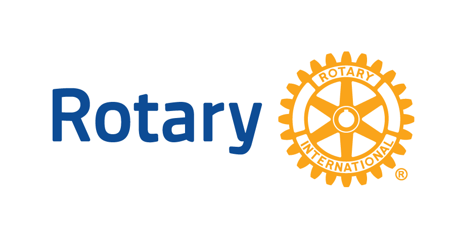 The Rotary International logo with the word 'Rotary' in blue text and the Rotary wheel emblem in gold and black.
