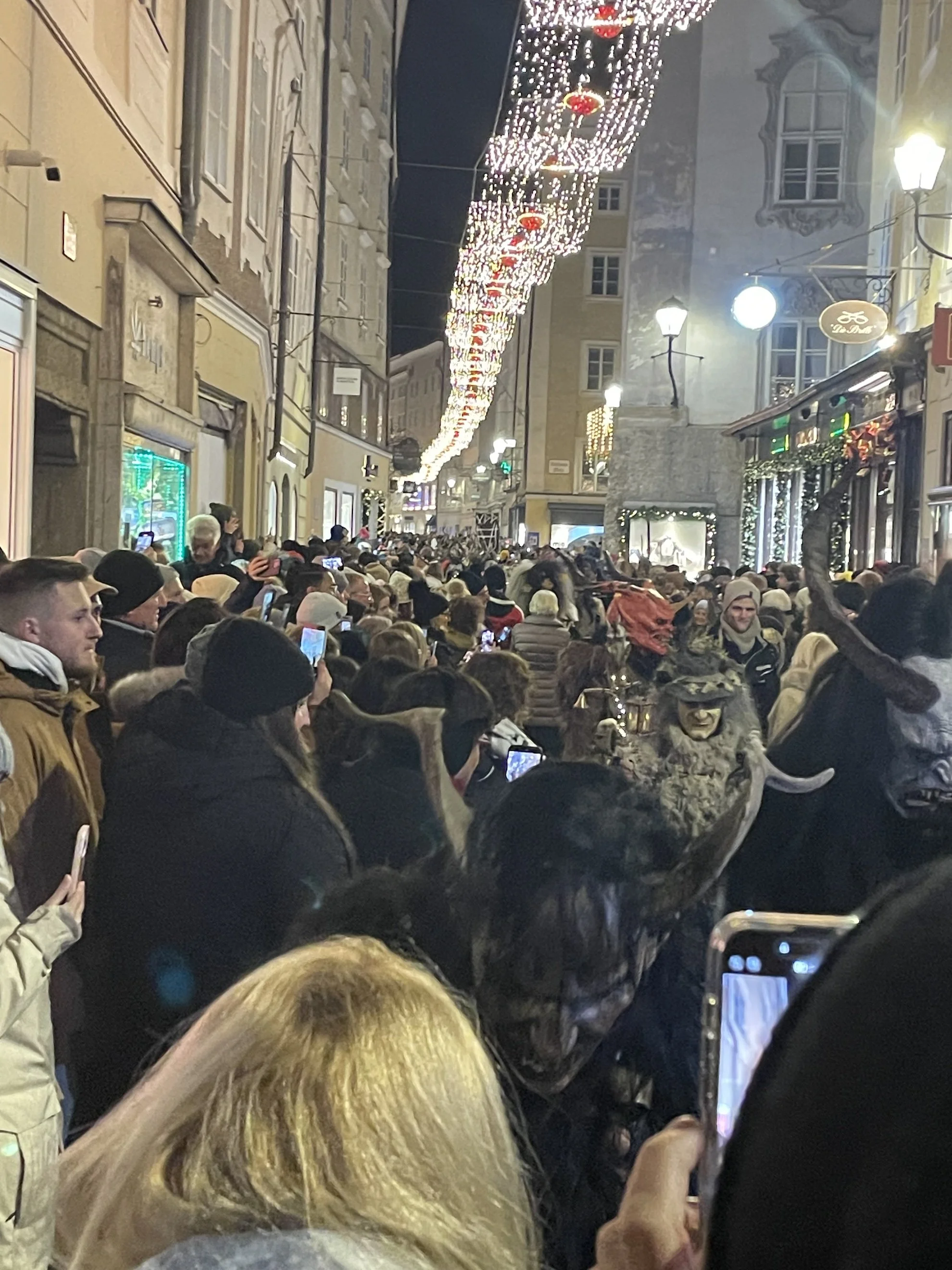 Krampus Parade in Old Town (Aldstadt) Christmas