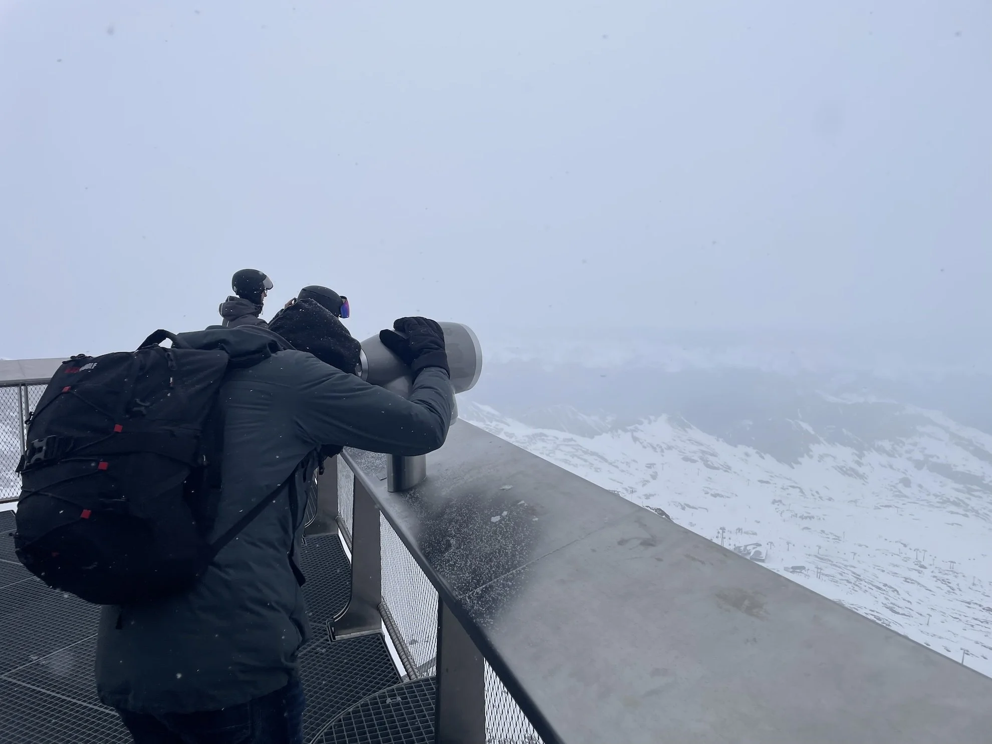Top of Salzburg 3,029 metres above sea level on the Kitzsteinhorn glacier in Kaprun.