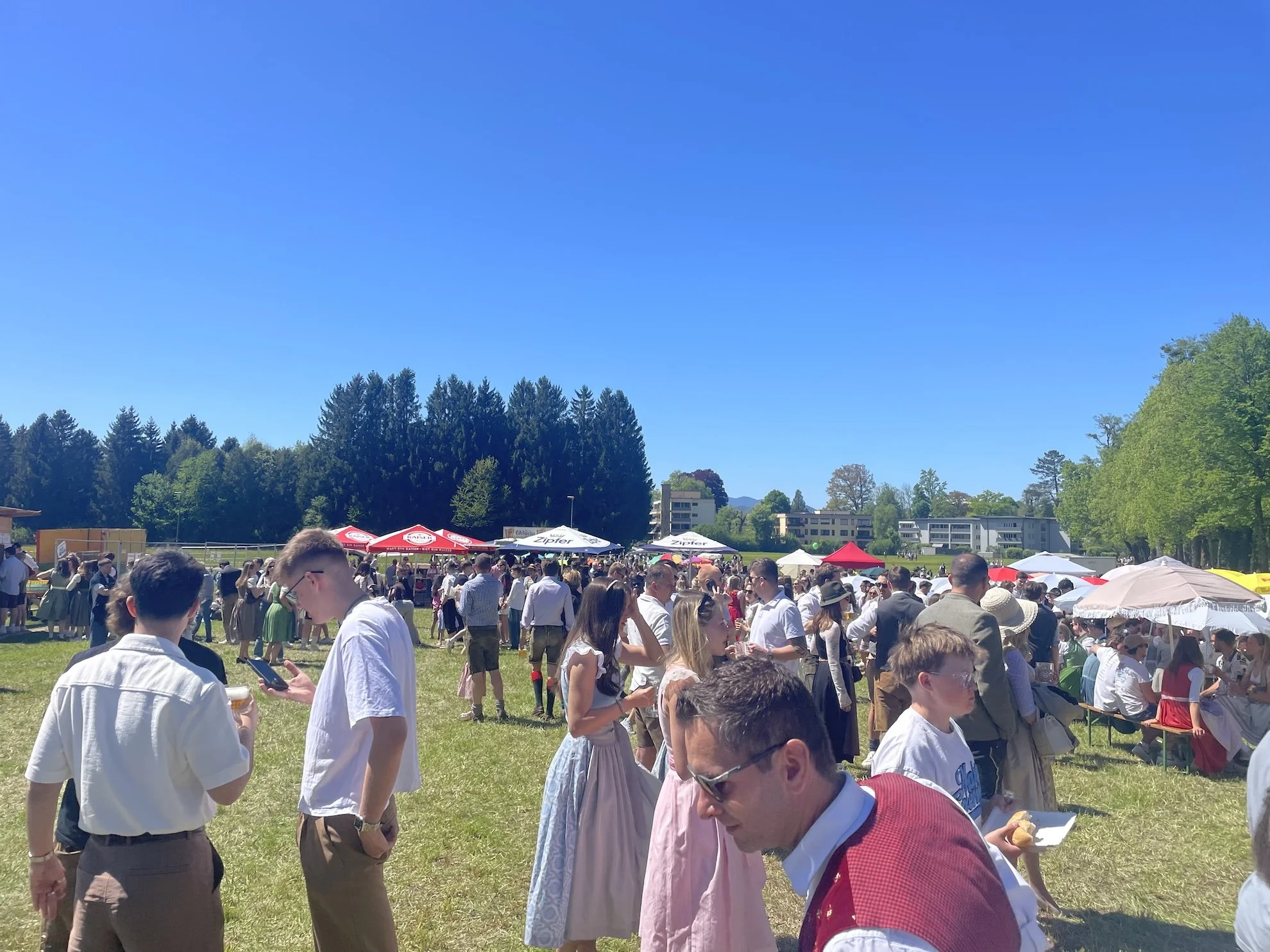 Labour Day - Standing of the Maypole in Aigen