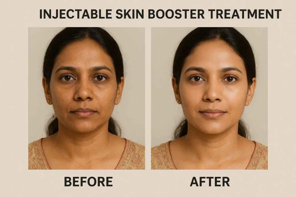 skin booster before and after