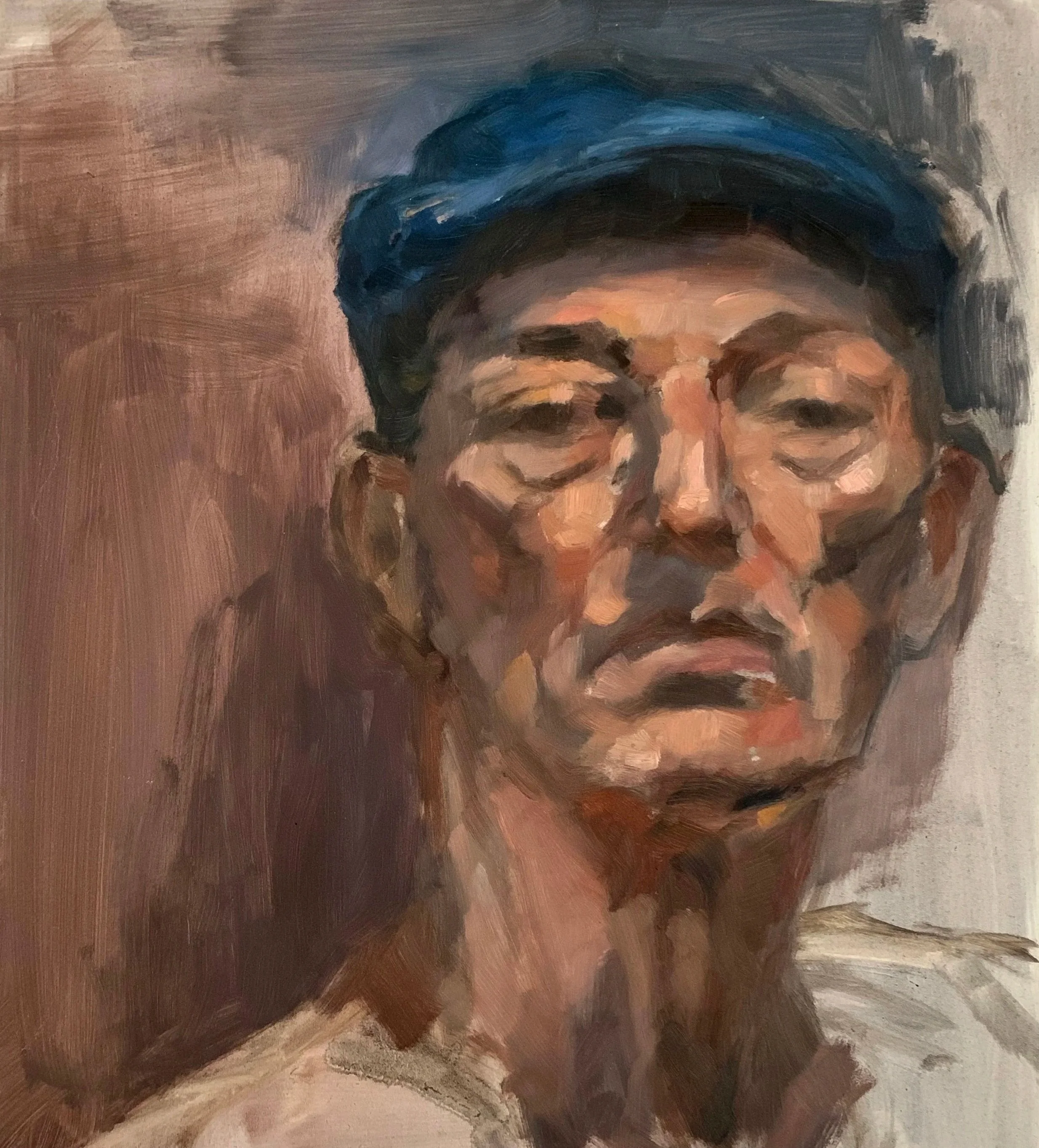 frank, oil on panel, 2016