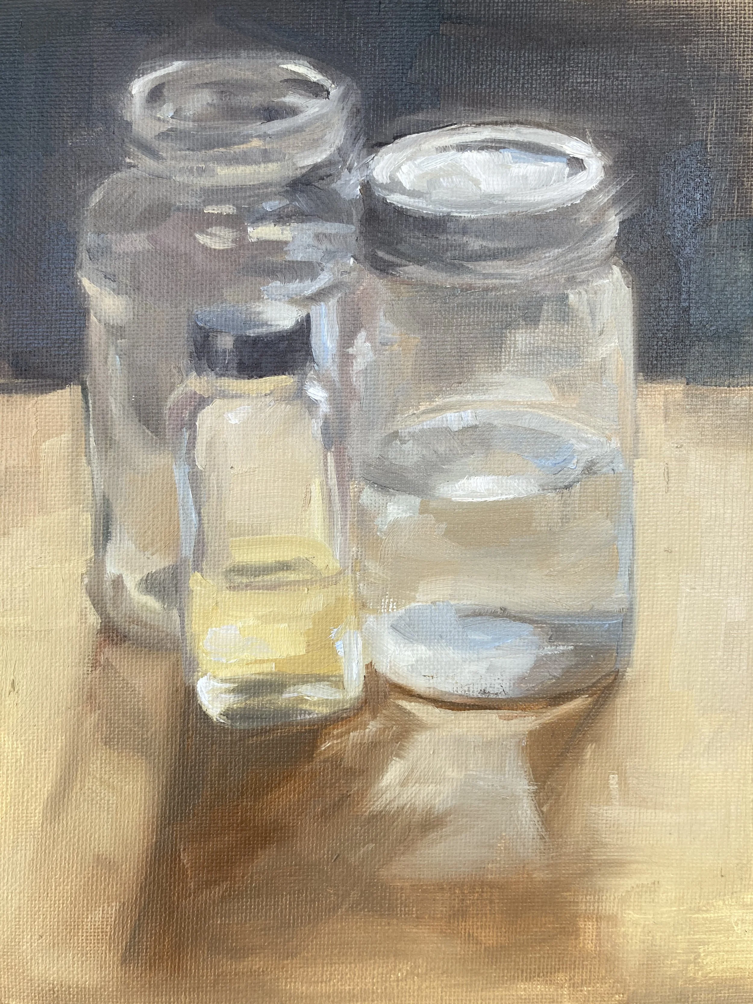 jars, oil on canvas, 2020
