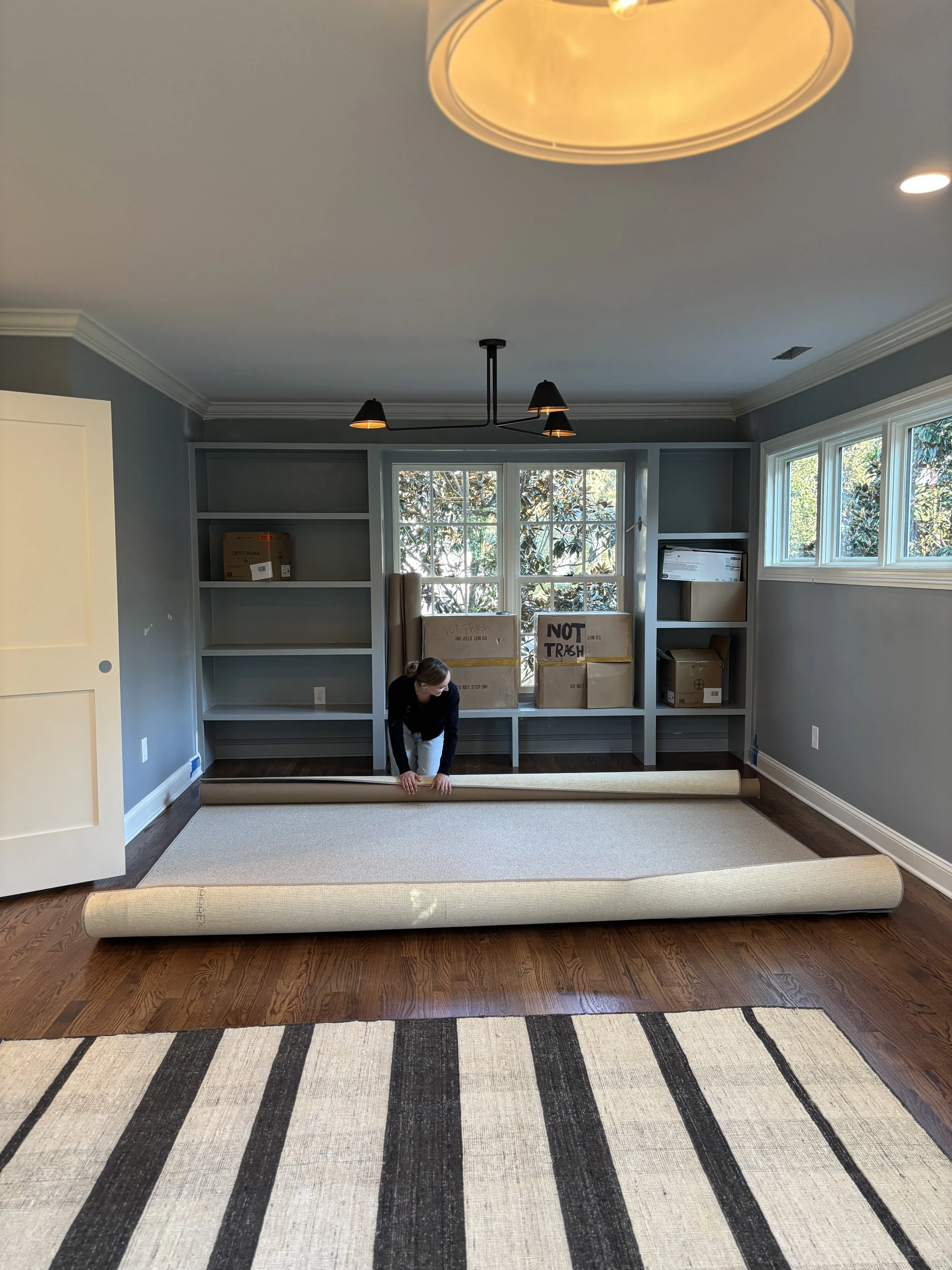 Installation day — the moment a space starts to become itself.