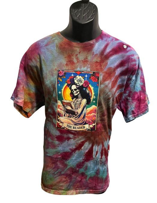 “The Reader” Tarot Tie-Dye T-Shirt – Adult XL