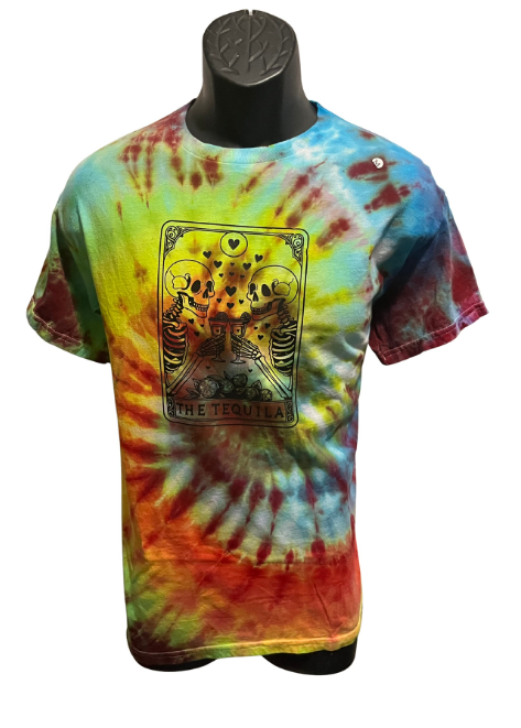 “The Tequila” Tarot Tie-Dye T-Shirt – Adult Medium