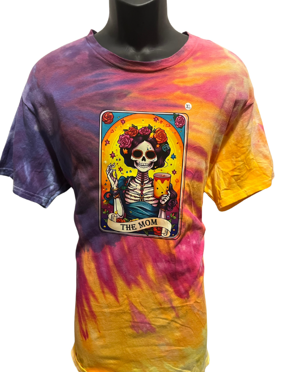 “The Cat Lady” Tarot Tie-Dye T-Shirt – Adult Small
