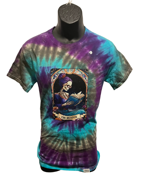 “The Reader” Tarot Tie-Dye T-Shirt – Adult Small