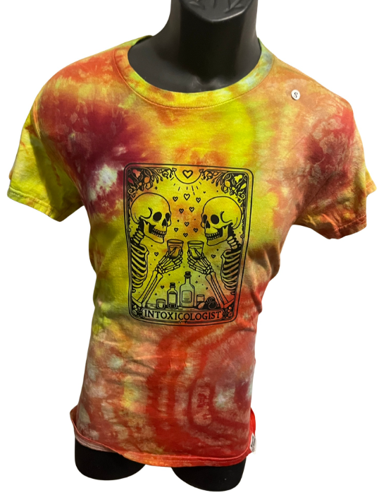 “The Intoxicologist” Tarot Tie-Dye T-Shirt – Adult Small