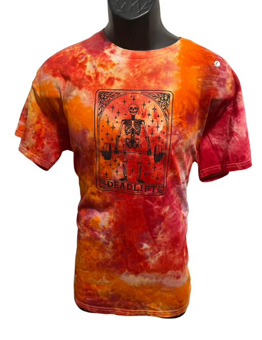 “Deadlift” Tarot Tie-Dye T-Shirt – Adult Large