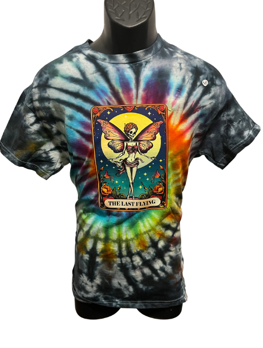 “The Last Flying” Tarot Tie-Dye T-Shirt – Adult Medium