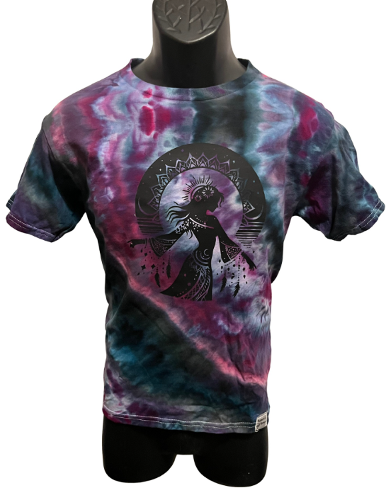 Celestial Goddess Tie-Dye T-Shirt – Youth Large
