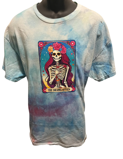 “The Drama Queen” Tarot Tie-Dye T-Shirt – Adult XL