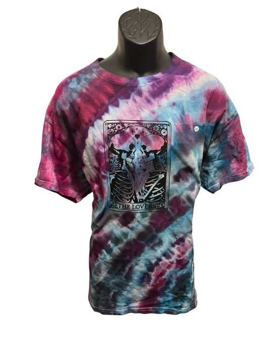 “The Lovers” Tarot Tie-Dye T-Shirt – Adult XL