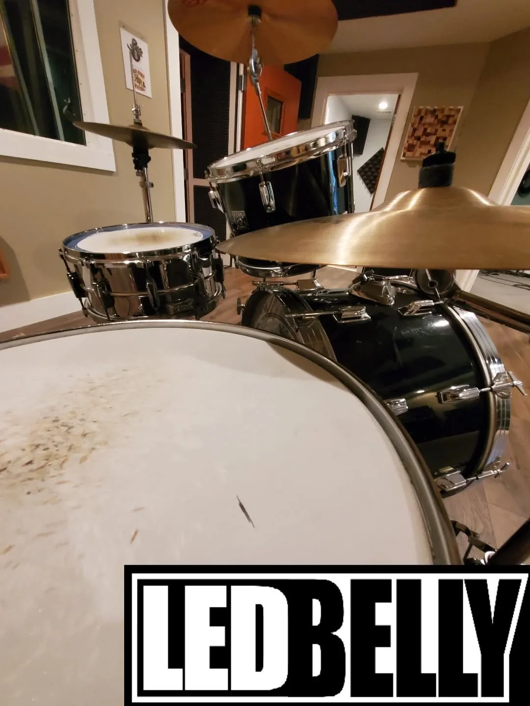 Tracking drums today at www.ledbellysound.com
